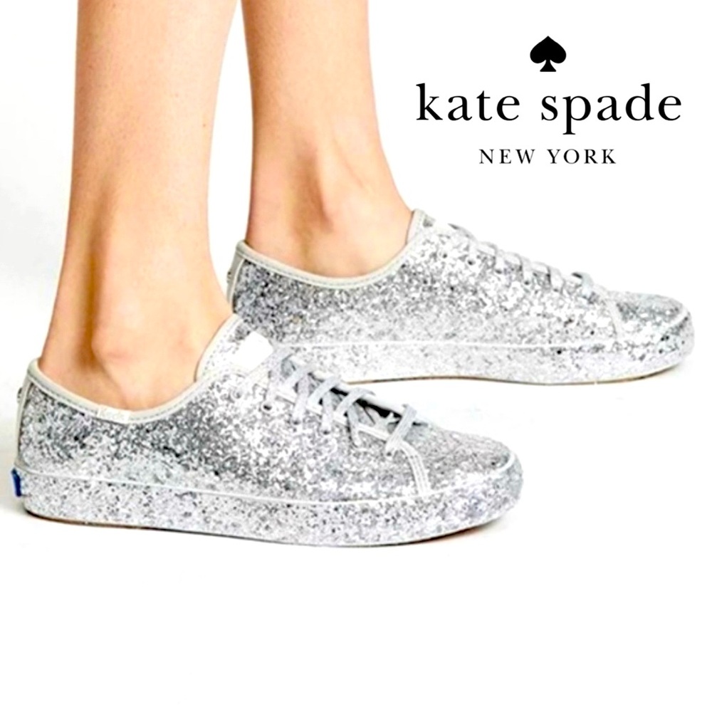 kate spade Keds Silver Glitter Kicks - Picture 12 of 12